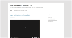 Desktop Screenshot of internetowykursmodlitwy.pl
